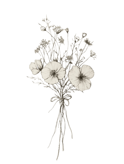 Decorative floral element